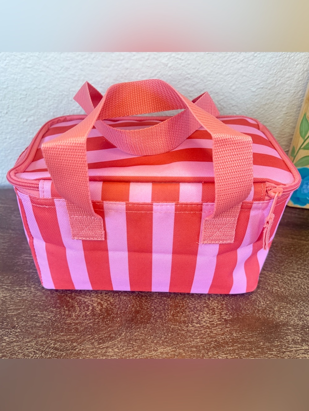 Trader Joe’s Mini Insulated Cooler Bags — Striped Pink & Pink/Purple (2 Total - Picture 4 of 14